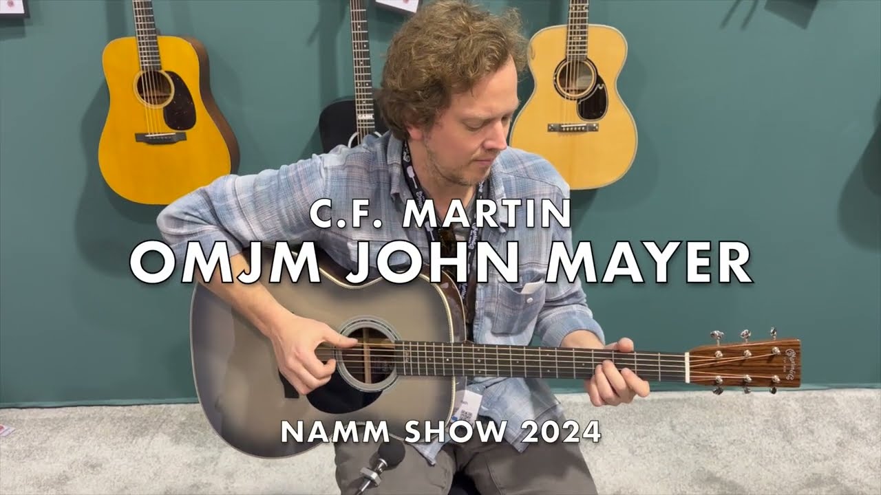 Martin OMJM John Mayer 20th Anniversary Platinum Gray Burst - NAMM SHOW 2024