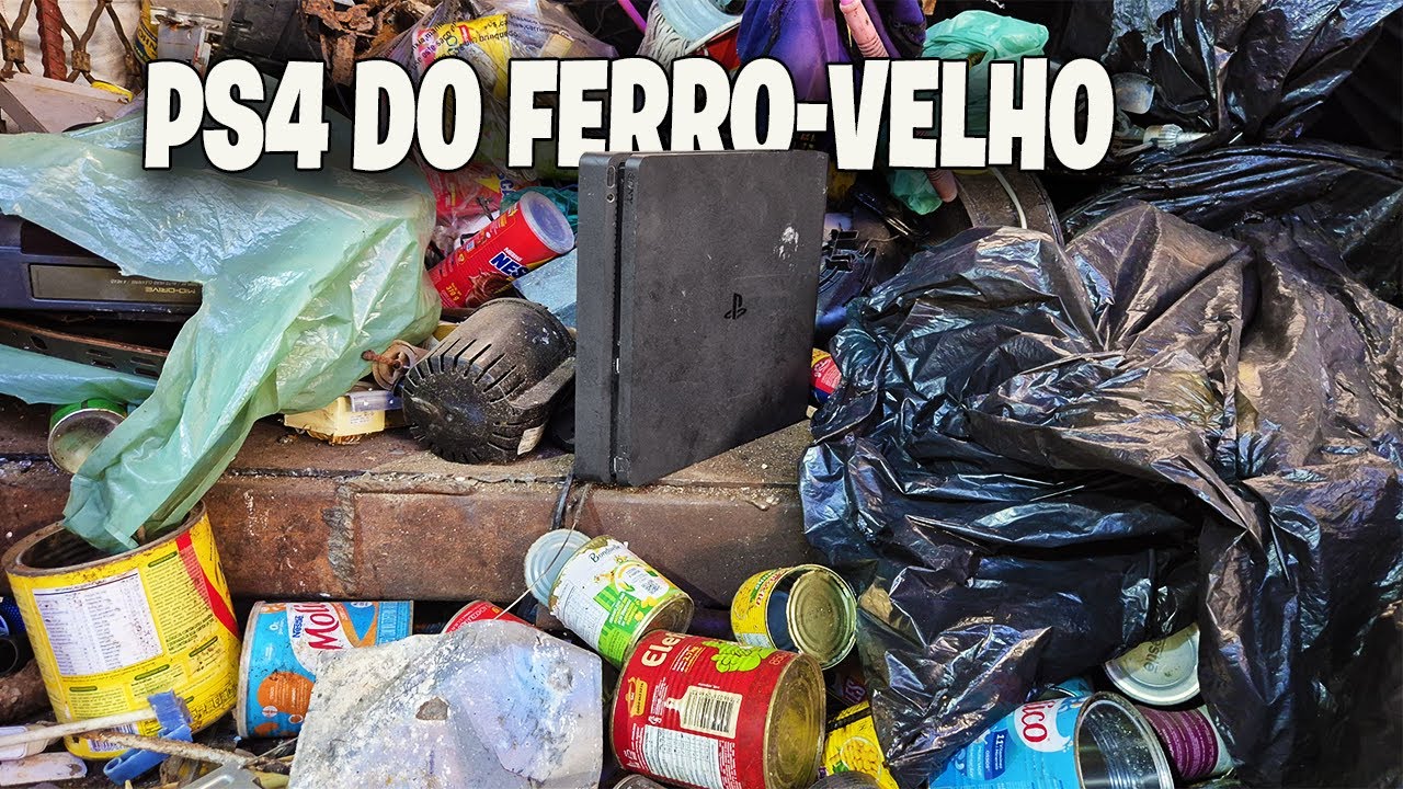 TINHA UM PLAYSTATION 4 NO FERRO VELHO, TEM QUE OLHAR NOS CANTINHOS QUE ENCONTRA COISAS BOAS !
