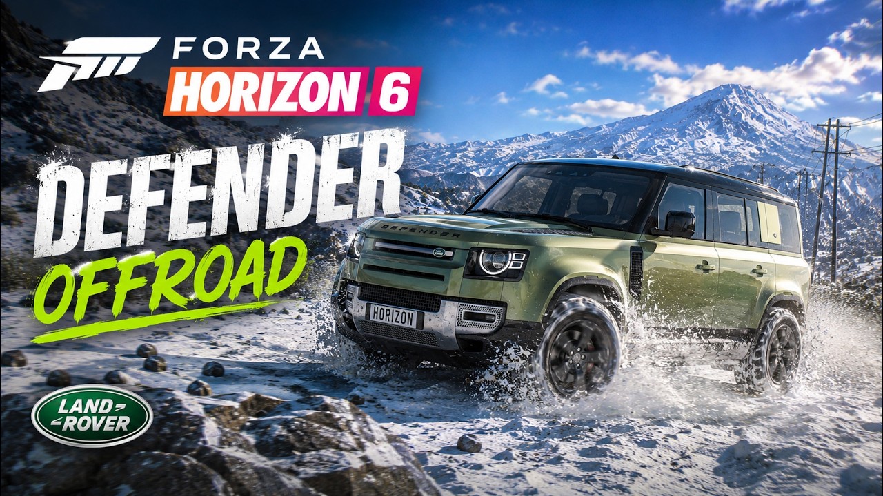 Forza Horizon 6 | Land Rover Defender Extreme Snow Offroad Adventure!