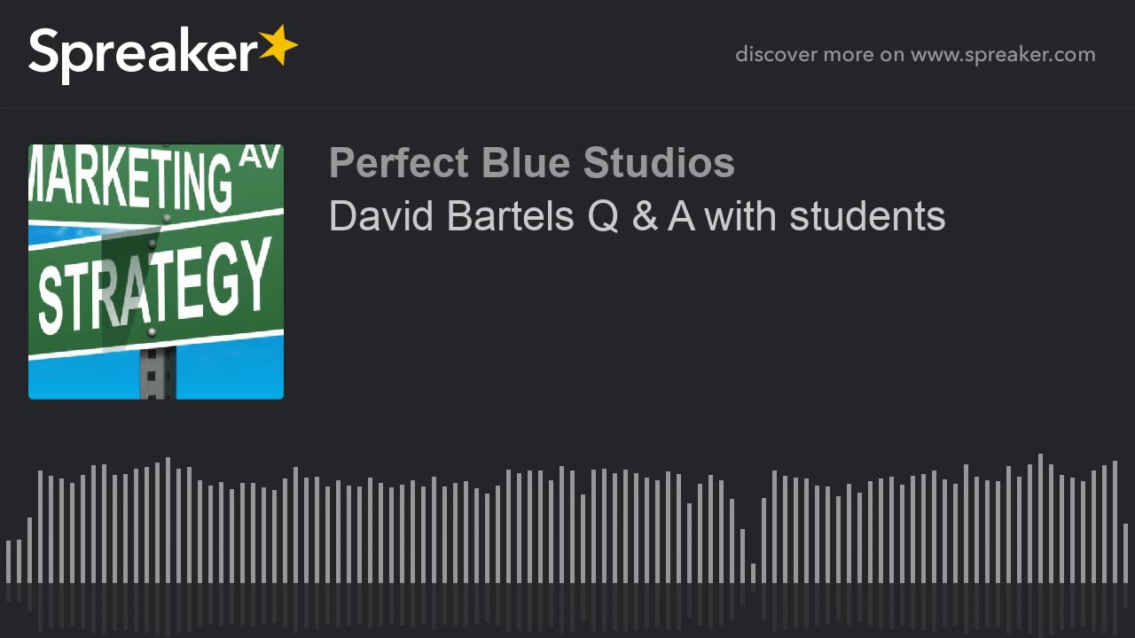 David Bartels Q & A with students