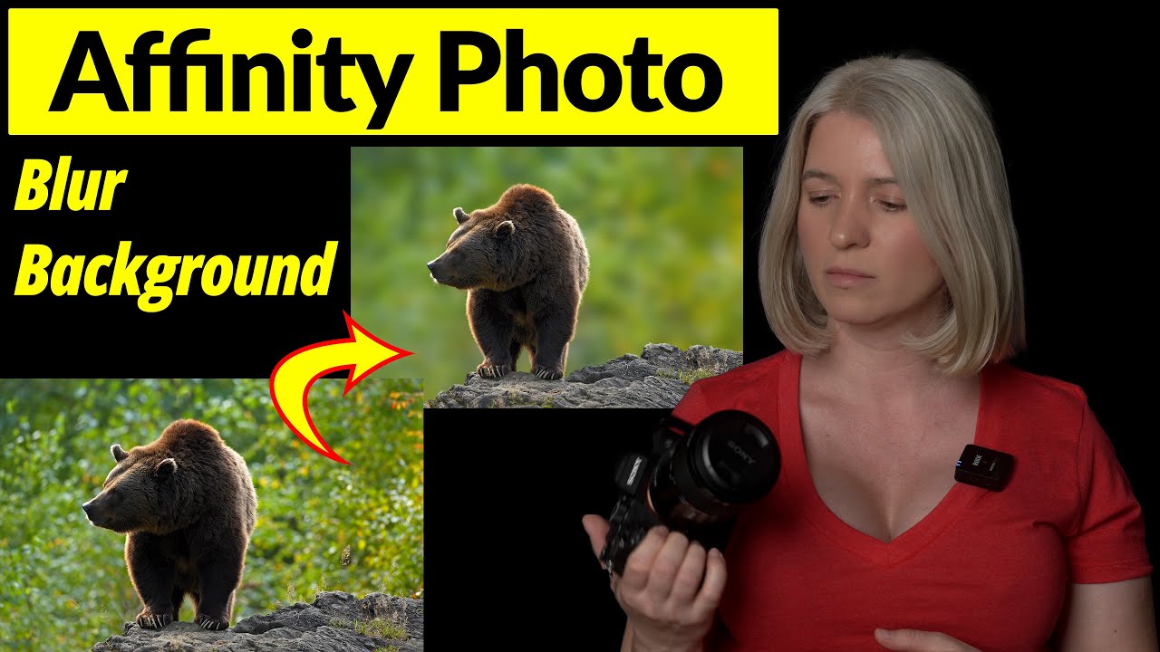 Affinity Photo. Размытый фон без ореолов.