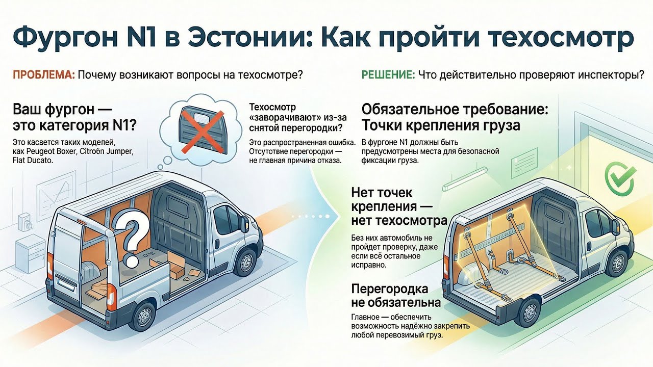 Как пройти техосмотр без перегородки | Фургоны N1 (Jumper / Boxer / Ducato)