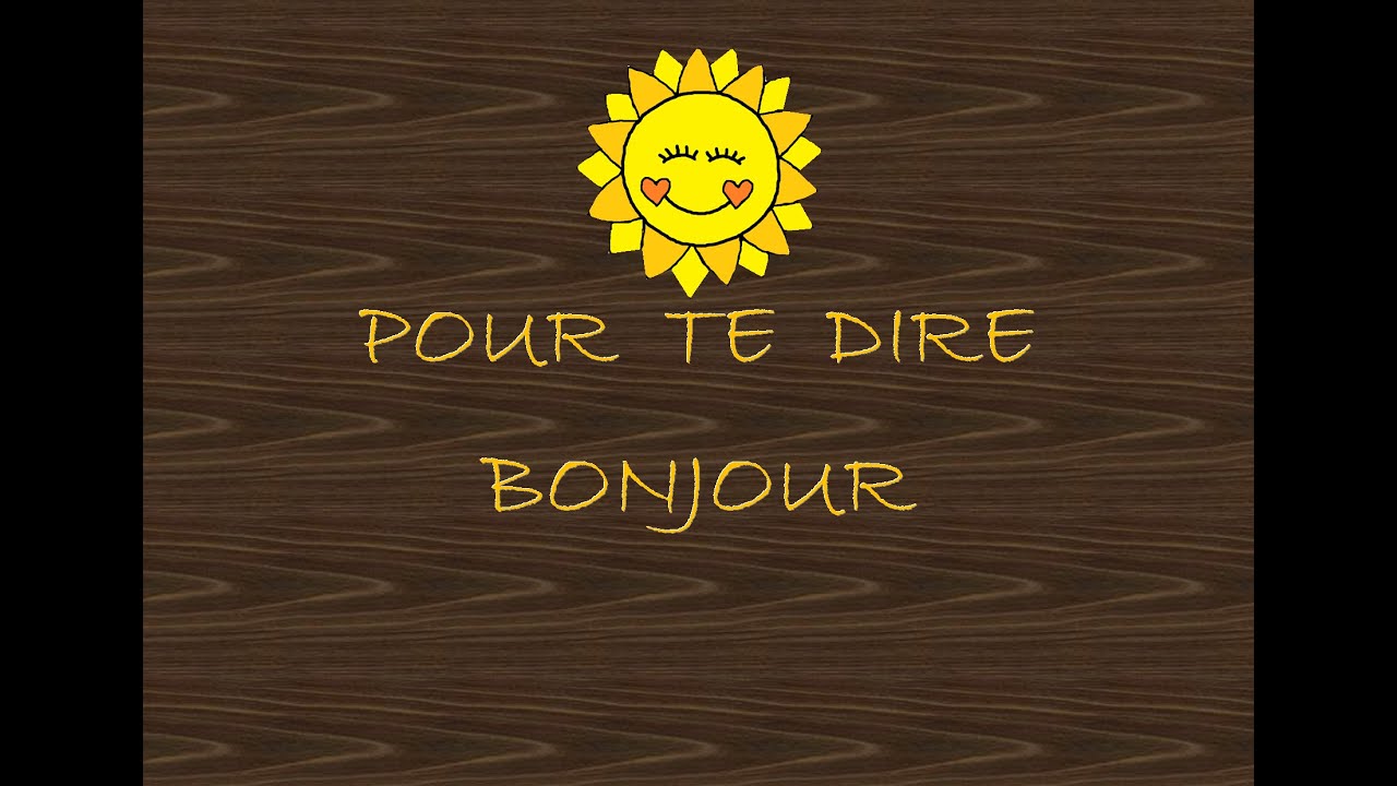 Pour te dire bonjour / comptine / Virginie Albanese