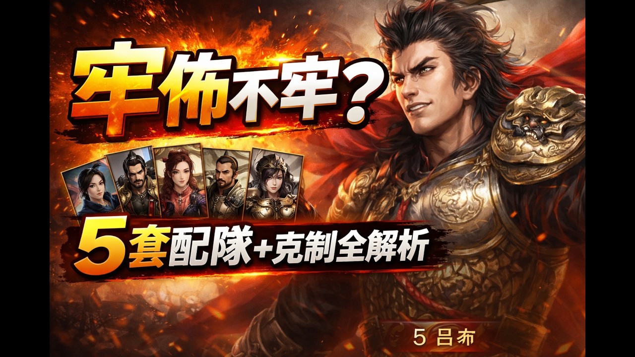 S2 呂布真的不牢？5套配隊全解析｜主流隊伍克制關係一次講清！