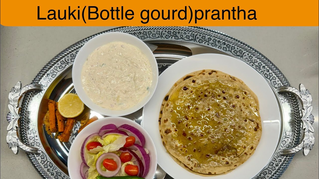 10 February 2026 Lauki Prantha With Lauki Ryta#punjabisong #cookingfood 