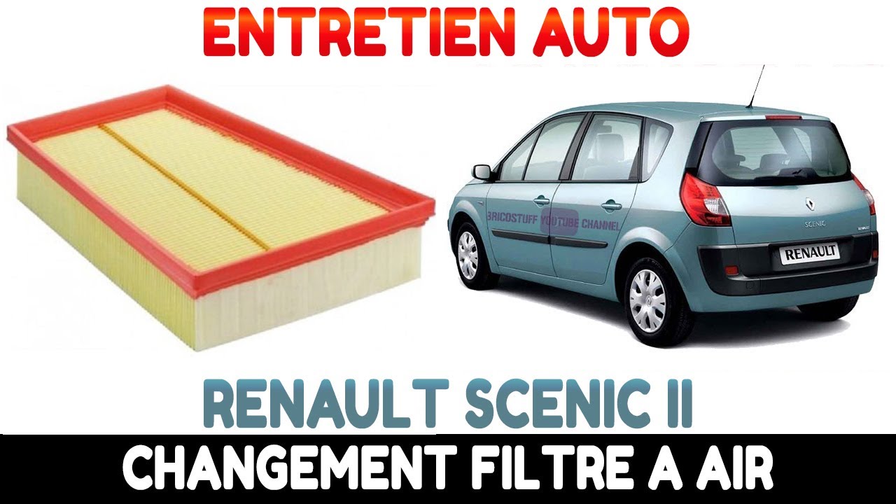 Entretien Auto : Je Change Le Filtre à Air sur Renault Scenic 2 - Mann Filter C2512