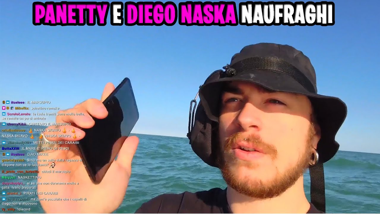 PANETTY E DIEGO NASKA IRL IN MEZZO AL MARE