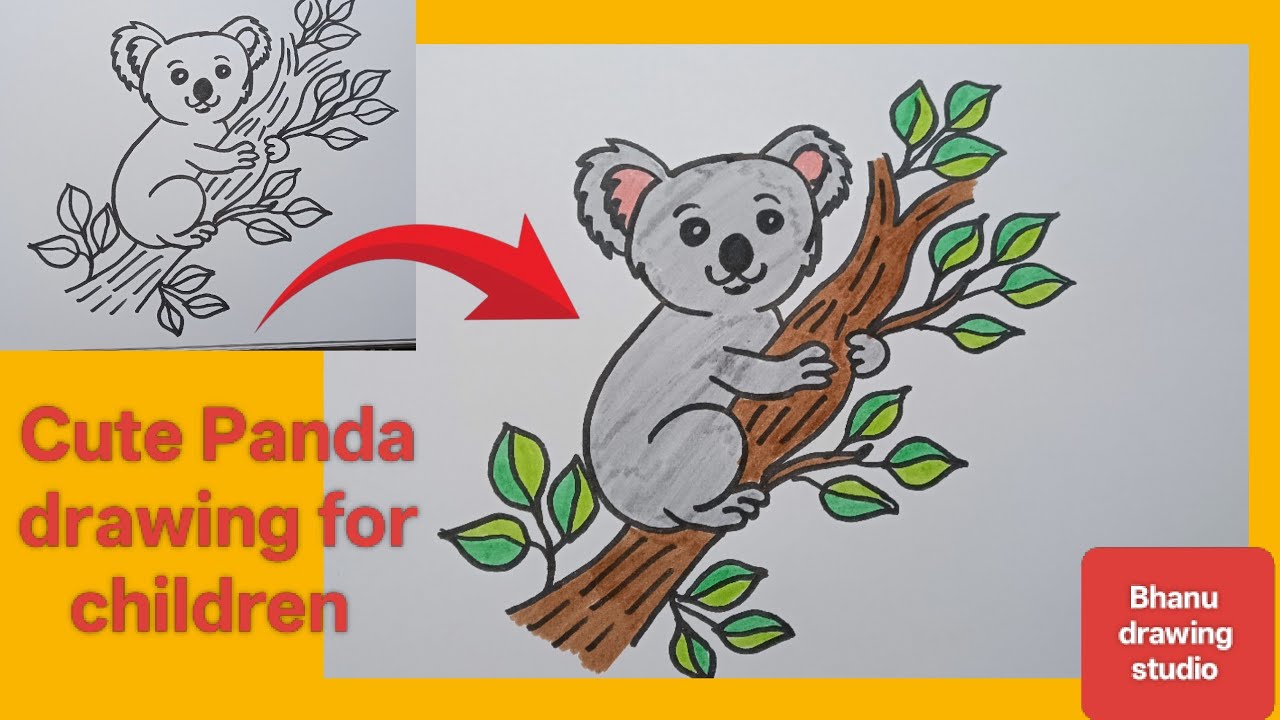 Cute Panda Drawing Step by Step  | Easy Panda Drawing for Beginners l How to Draw a Cute Panda 