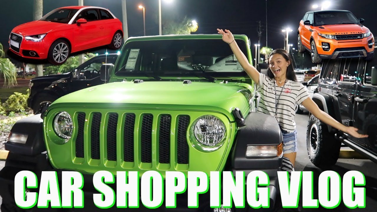 CAR SHOPPING VLOG! BUYING MY FIRST CAR! EMMA AND ELLIE