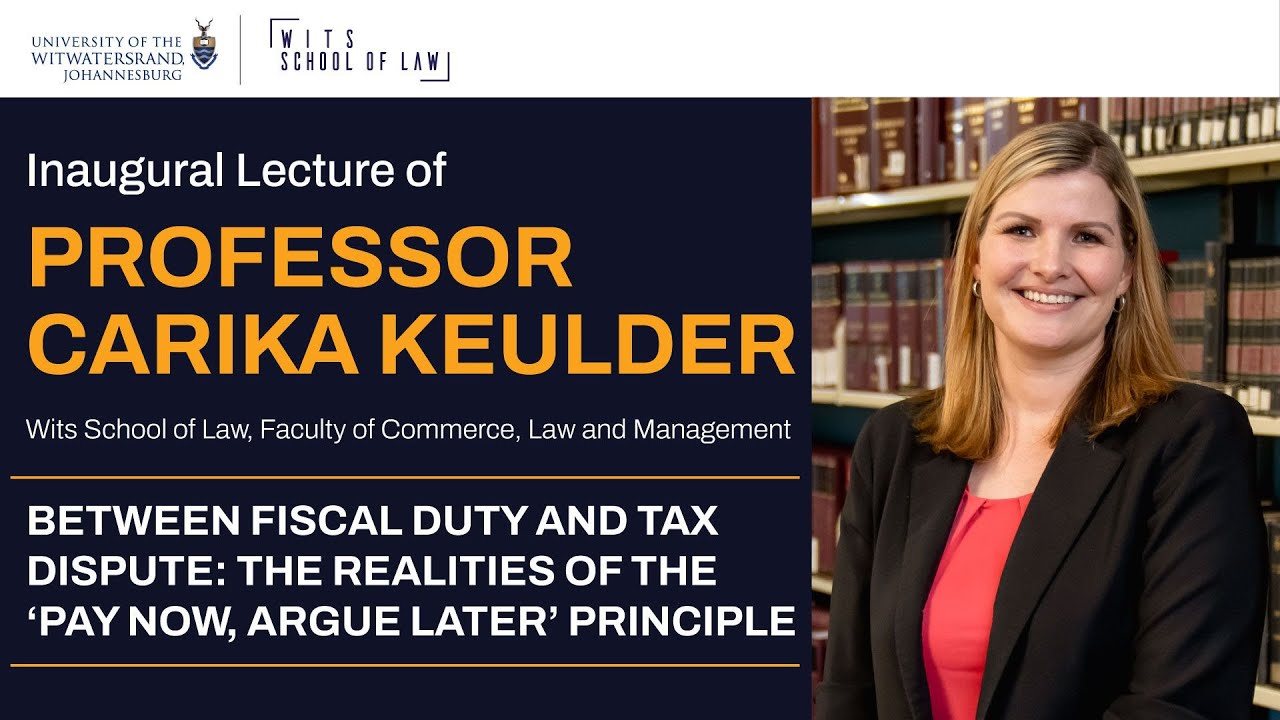 Inaugural Lecture of Professor Carika Keulder