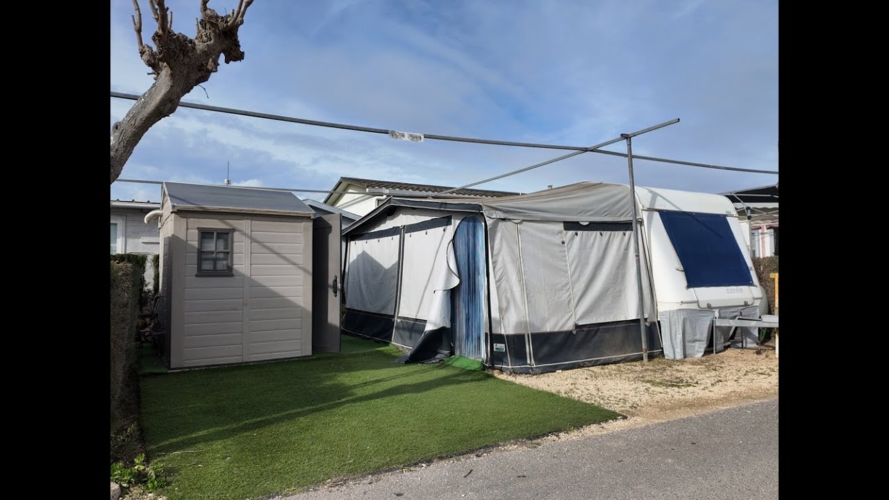 Fully Furnished Caravan & Awning for Sale On Camping Benisol Campsite In Benidorm £13,800