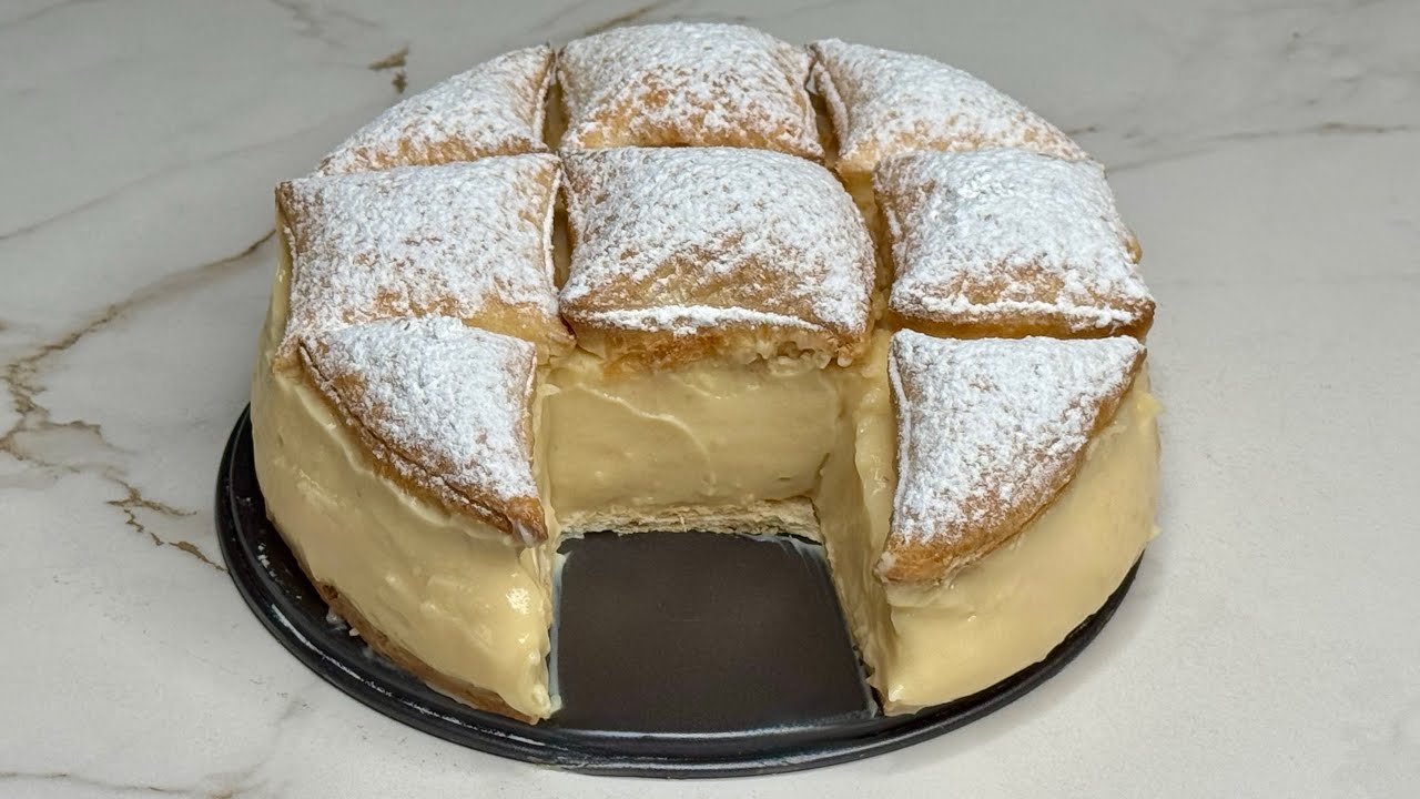 CRUJIENTE POR FUERA Y CREMOSA POR DENTRO TARTA PERFECTA. 