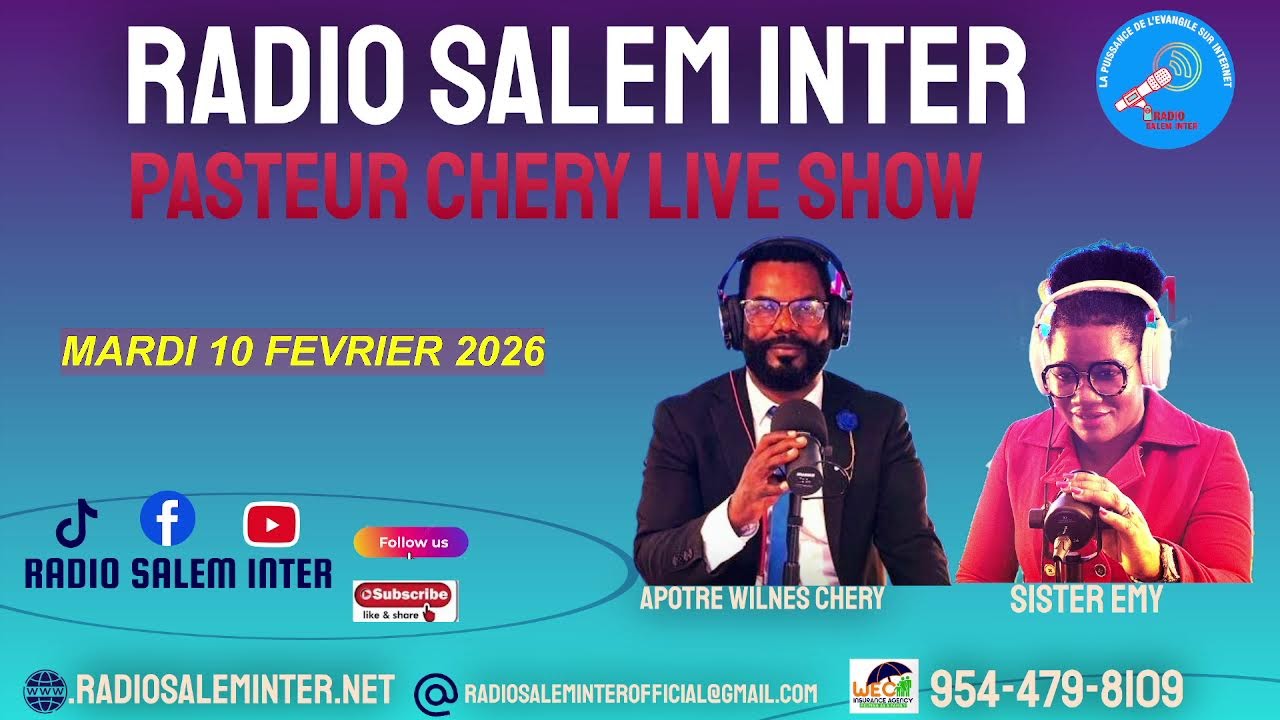 PASTEUR CHERY LIVE SHOW MARDI 10 FEVRIER2026/ PRIERE-MEDITATION-REFLEXION-INSURANCE INFO
