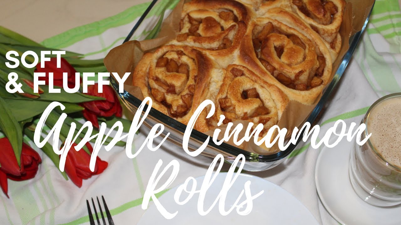 How To Make Apple Cinnamon Rolls, Soft And Fluffy | Breakfast With Me Vlog | Bratapfel-Zimtschnecken