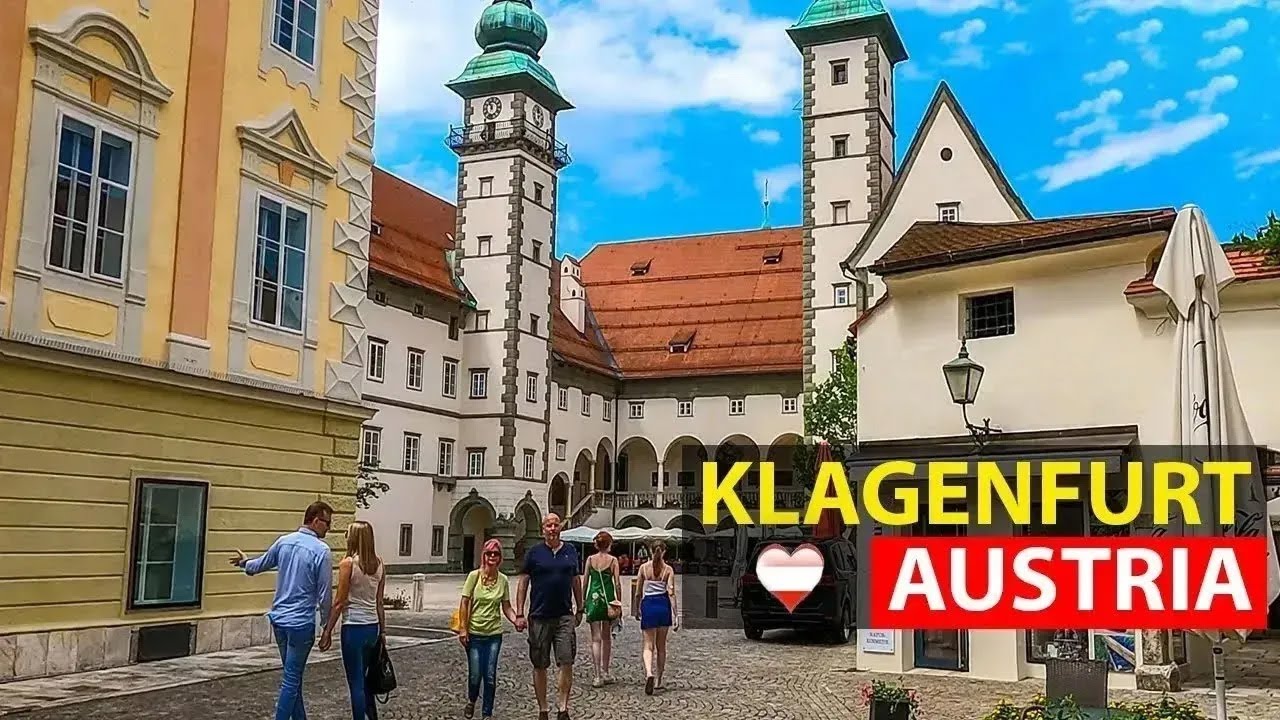 Klagenfurt Walking Tour 🇦🇹: Stunning Views of Wörthersee in 4K!
