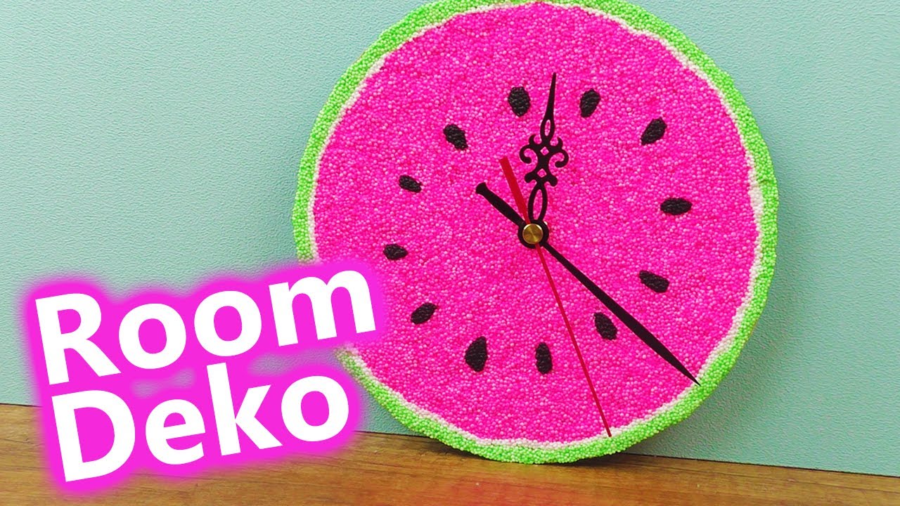 DIY Inspiration Challenge #112 🍉 Room Deko 🍉 Eva's Challenge 🍉Wassermelone Uhr