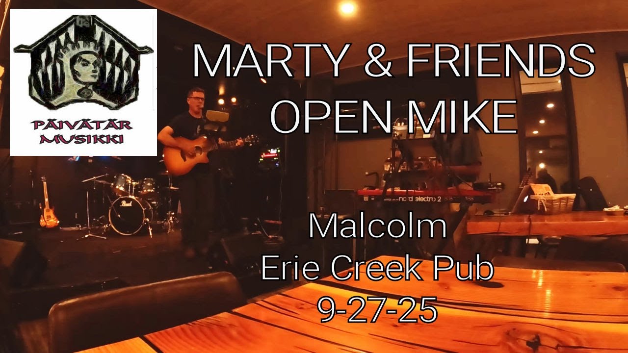 MARTY & FRIENDS -MALCOLM -  OPEN MIKE  #electricguitar #saxophone #noisypubmusic #saxophone  #guitar