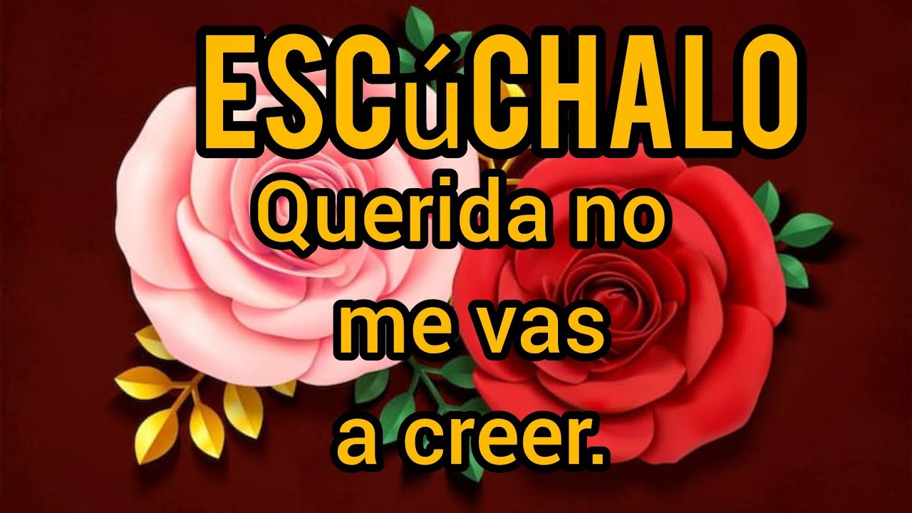 Querida no me vas a creer. MI AMOR cada día que pasa TE AMO más a ti VERSOS DE AMOR con linda música
