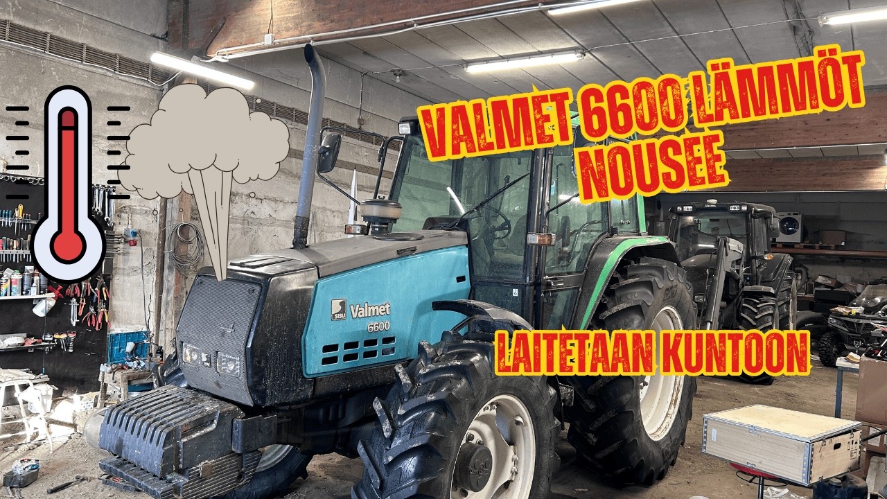 VALMET 6600 traktorin lämmöt nousee  Selvitetään syy ja korjataan