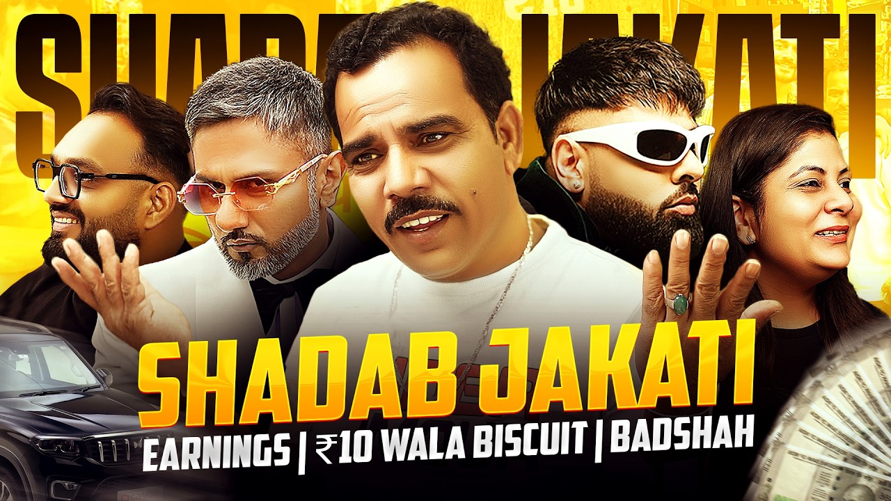 Shadab Jakati on Earnings/Income, ₹10 Wala Biscuit Reel to Badshah, Honey Singh, 8yr Struggle