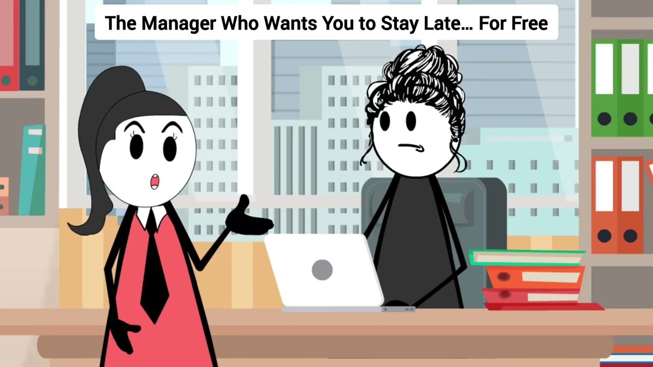 The Manager Who Wants You to Stay Late… For Free #corporate #animation