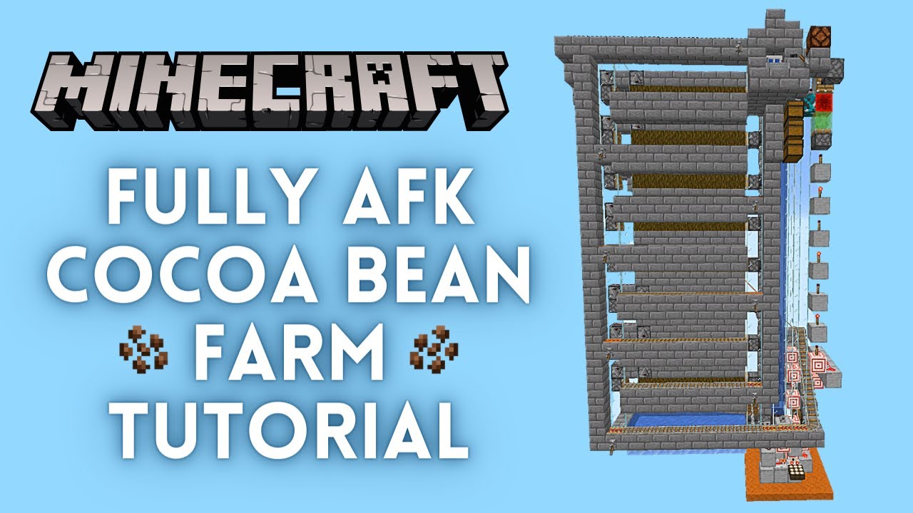 Fully AFK Cocoa Bean Farm Tutorial (No Bone Meal)