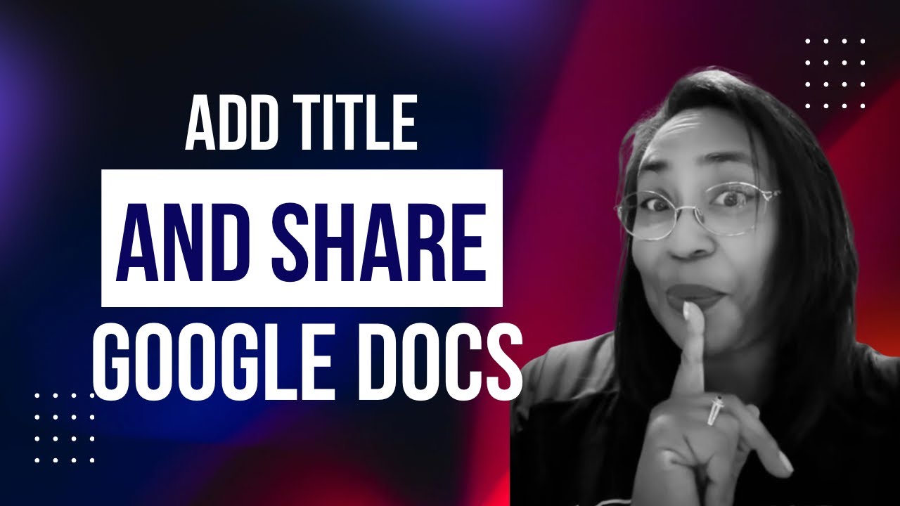 How to Title and Share a Google Doc