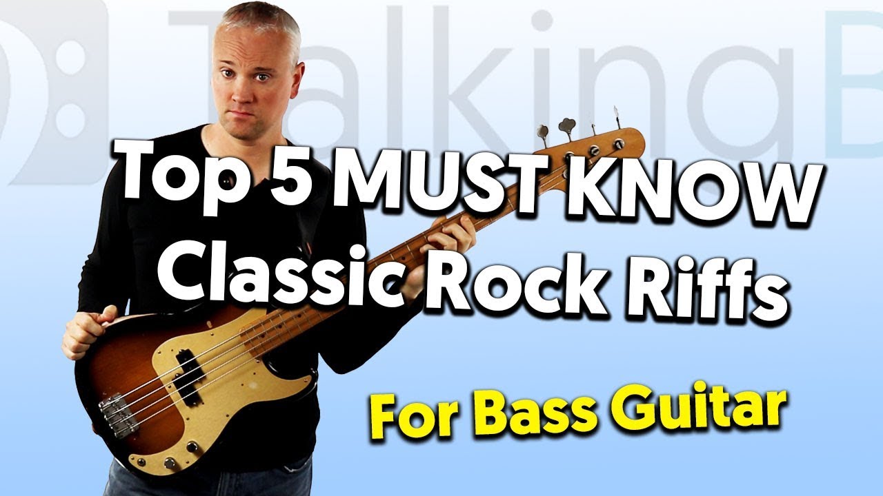 Top 5 MUST KNOW Classic Rock Riffs For Bass