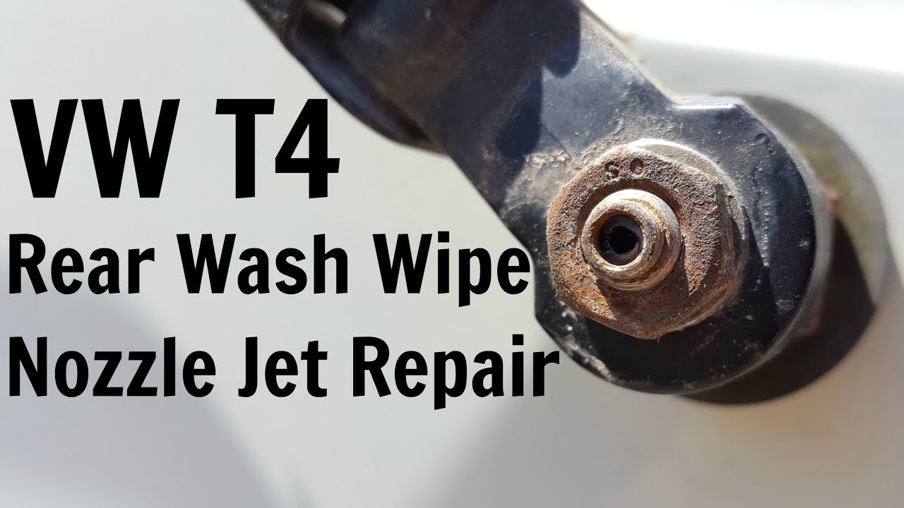 VW T4 Rear Wash Wipe Nozzle Jet Repair Volkswagen Transporter