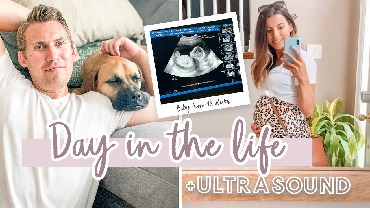DAY IN THE LIFE VLOG | What I Eat, Bump Update & 18 Weeks Ultrasound Reveal!