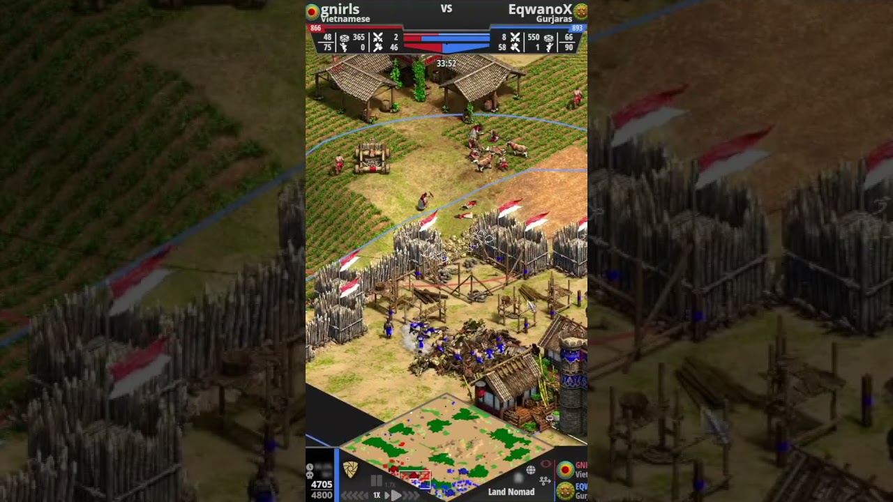 nomad neighbors #ageofempires2bestplays #ageofempires2funnymoments