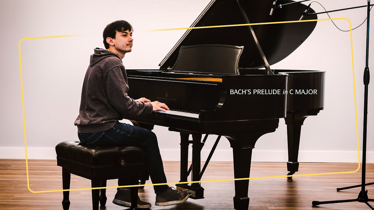 Bach's Prelude in C Major - Steinway Model A-3 #208687 - Historic Grand Piano - Restored!