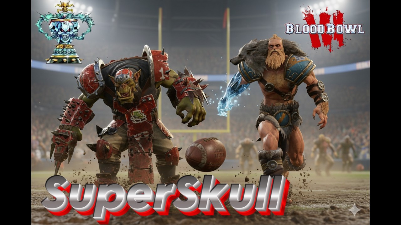 Partido de #bloodbowl3 liga Super Skull vs Bokatan (Norse vs Orco)