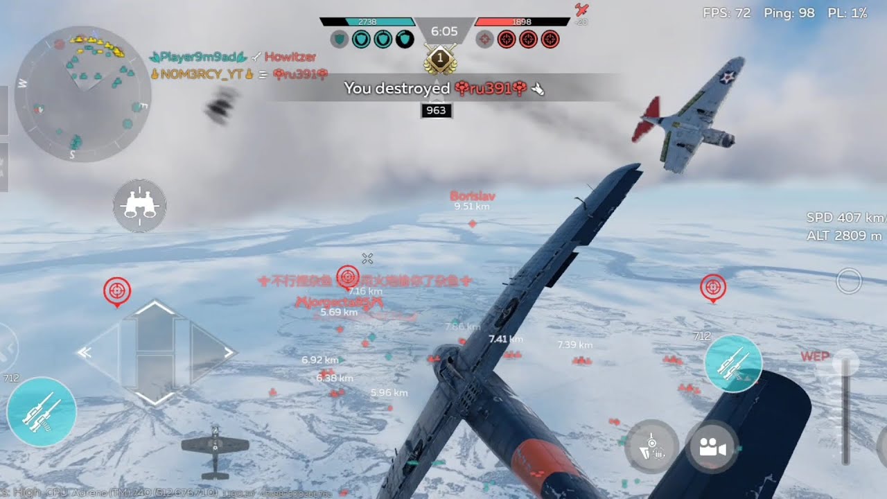 Got 15 kills with new updated weapon sounds | War Thunder Mobile #wtmobile #dogfight 