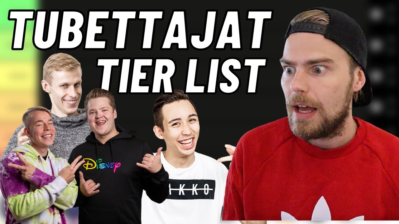 SUOMITUBETTAJAT TIER LISTA