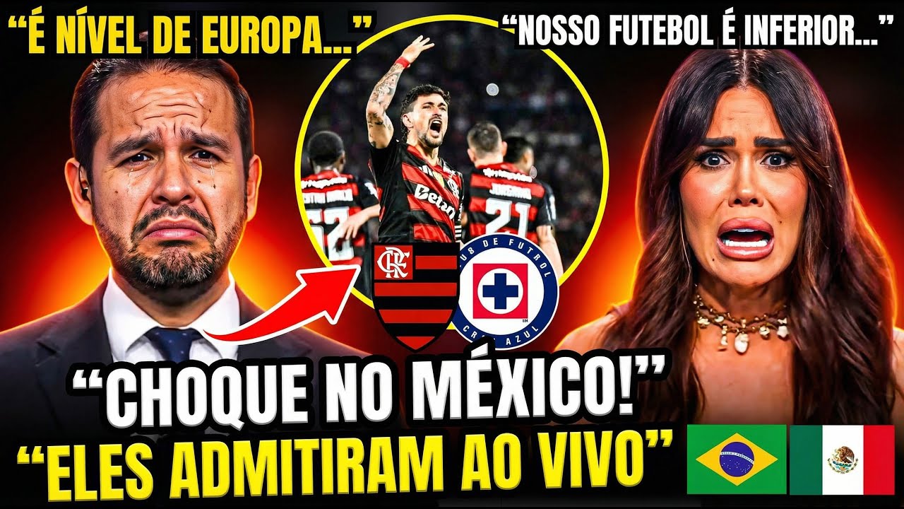 Mexicanos ADMITEM AO VIVO “O Cruz Azul NÃO TEM CHANCE contra o Flamengo” 😱