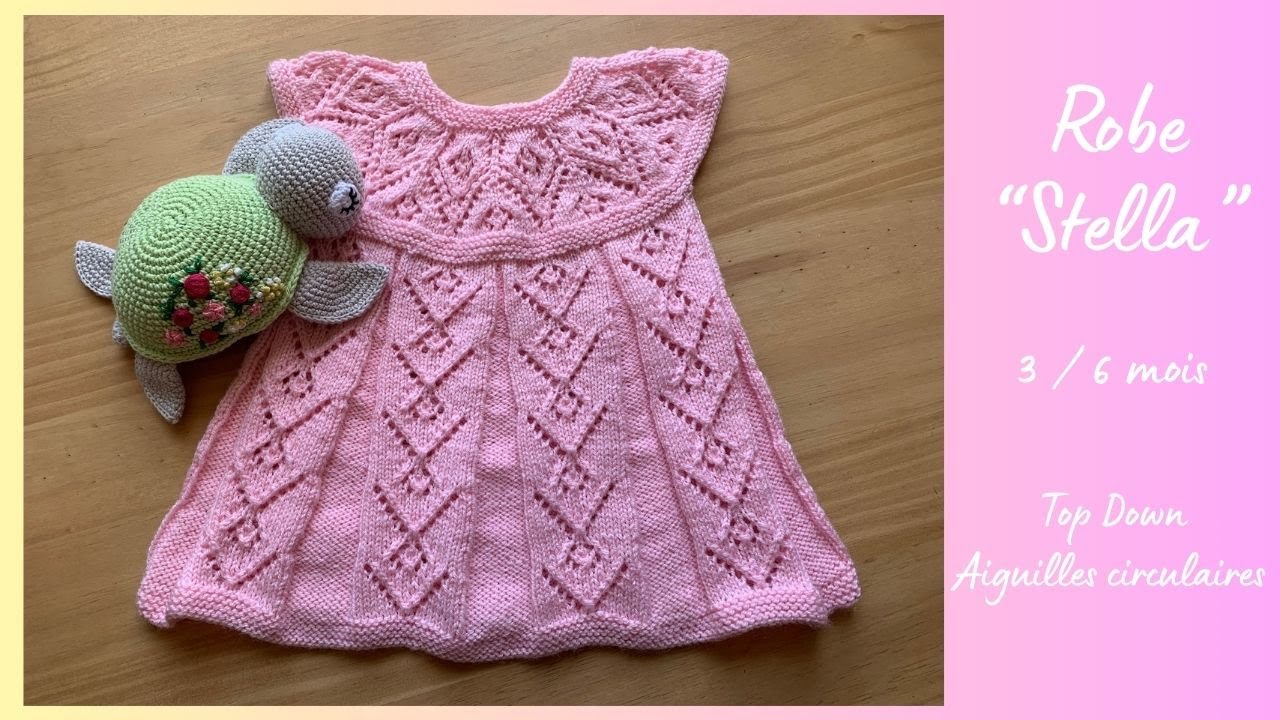 Tuto tricot bébé Robe 
