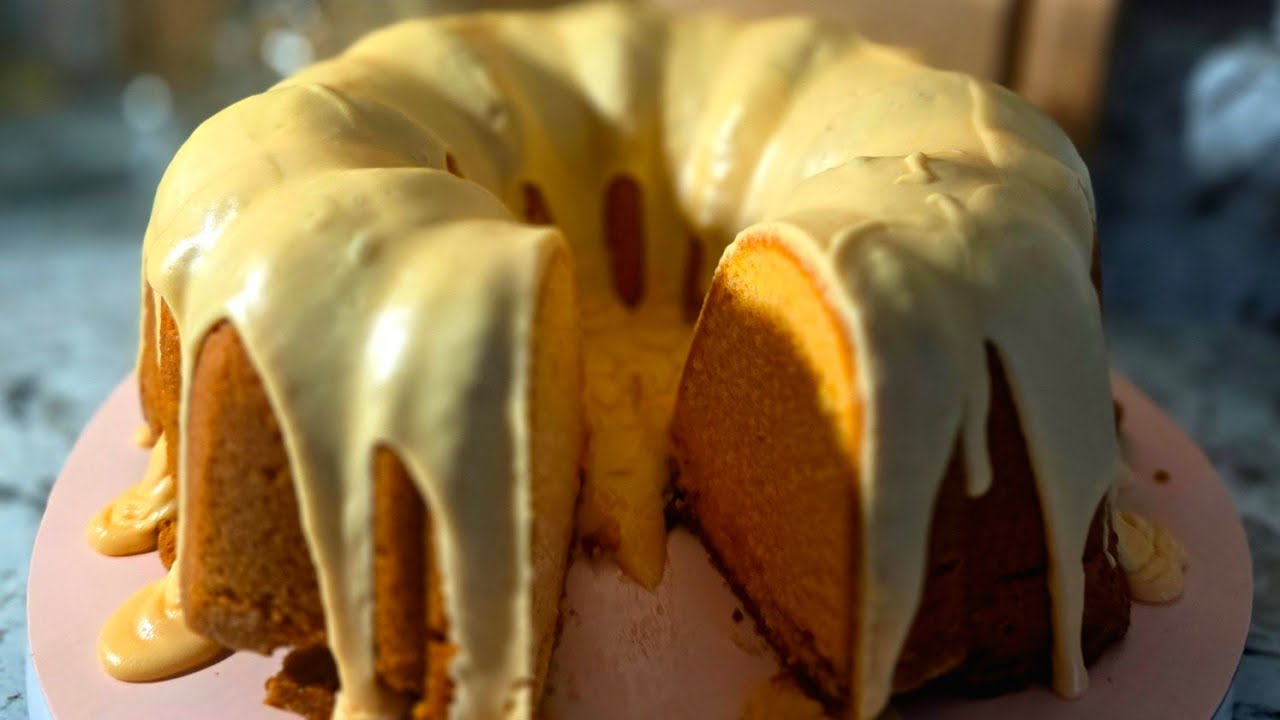 Персики и мечты. Фунтовый кекс со сметаной #рецептторта #персик