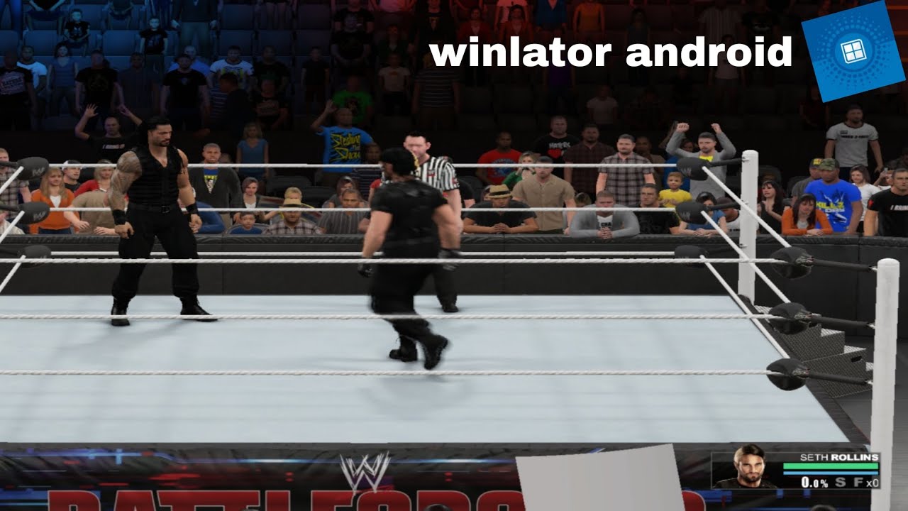 wwe 2k15 winlator android roman reigns vs seth rollins
