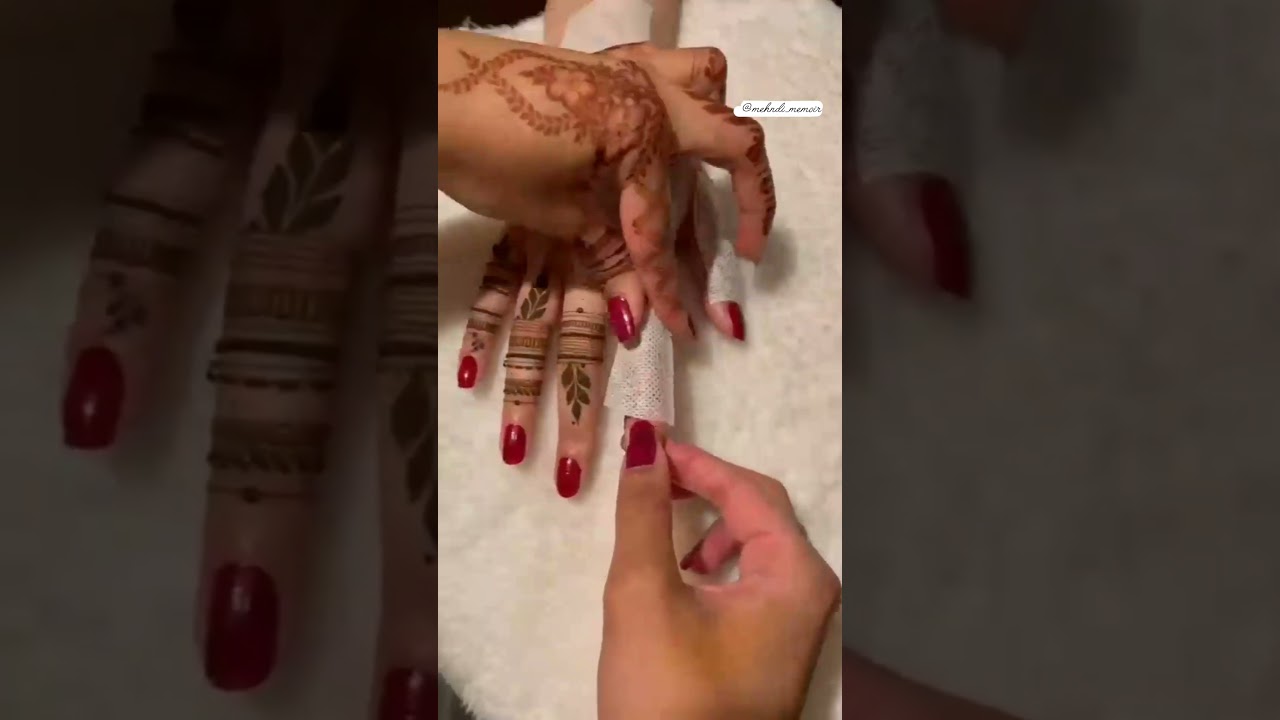 Mefix tape used to secure henna design ✨ 