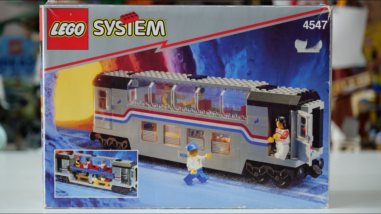 LEGO Trains 4547 Metroliner Railroad Club Car - LEGO Speed Build Review