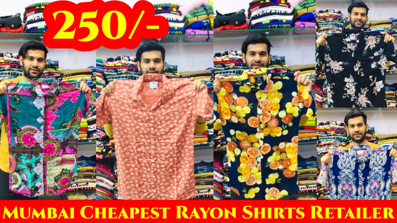 Mumbai biggest Rayon Shirts Retailer.Any Trending Rayon Shirts 250/- Single piece delivery available