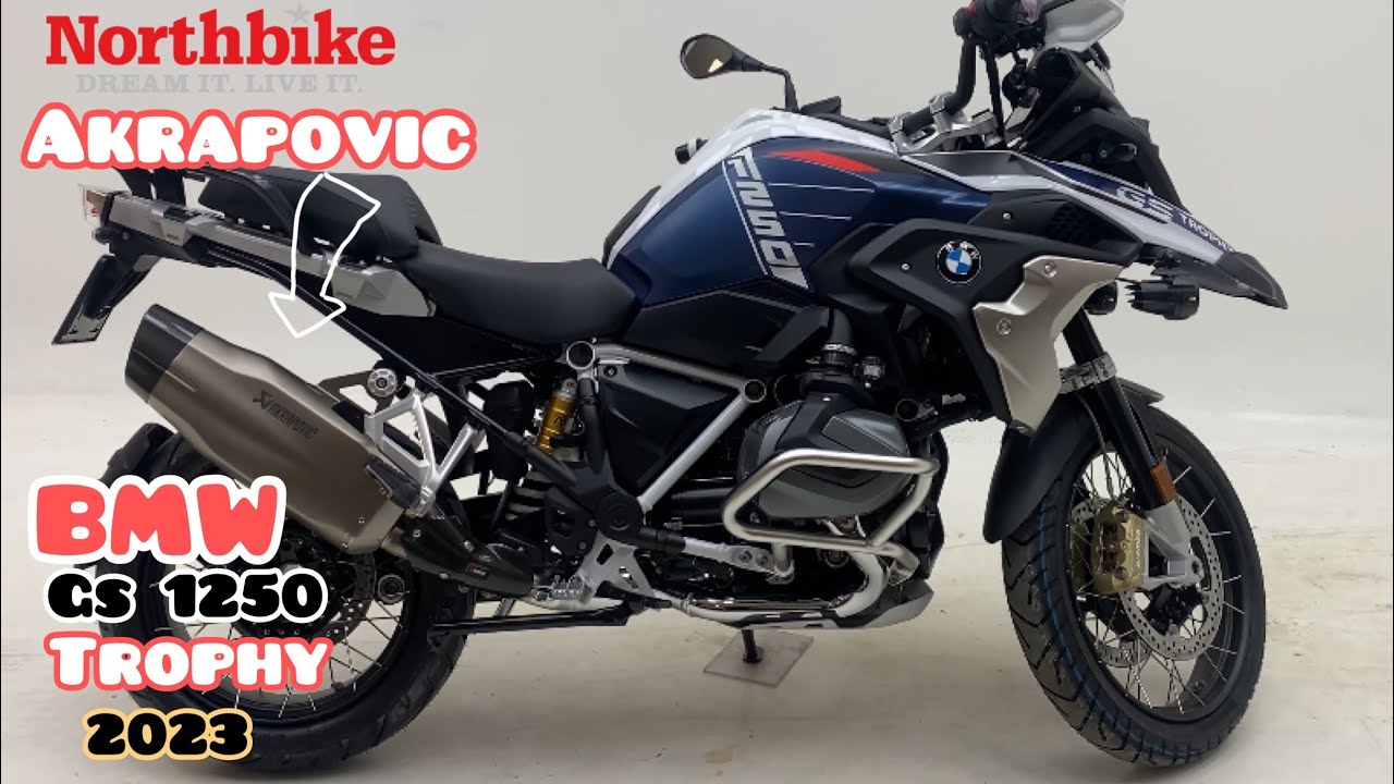Unboxing BMW GS1250 Trophy 2023 😍akrapovic sound bmw gs 1250 trophy 2023
