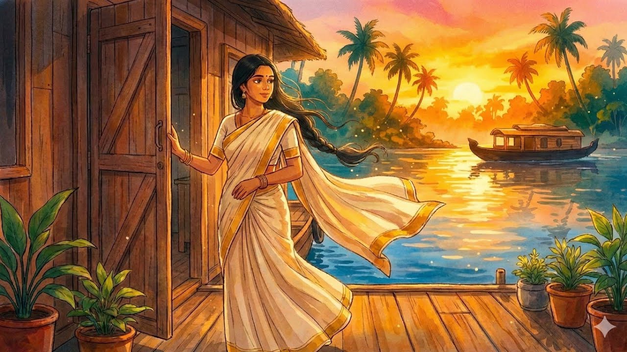 Kerala Boat House Morning – Where Fish Curry Becomes an Emotion 🛶🍛😋