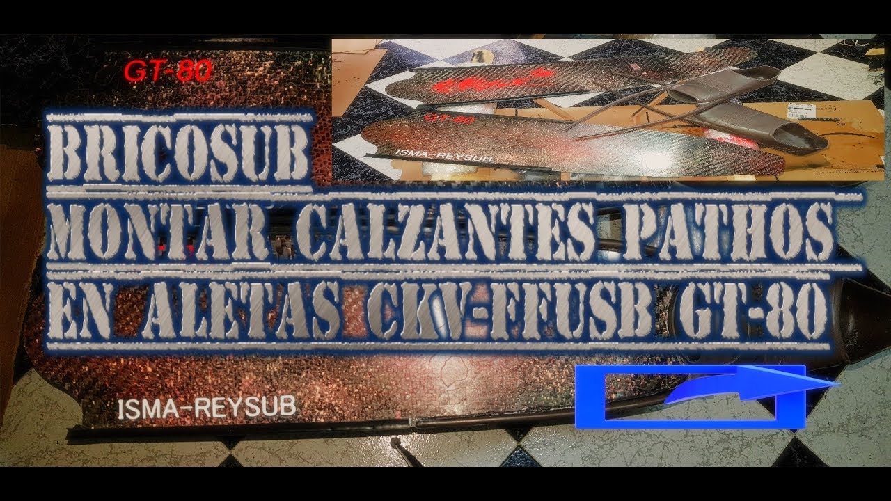 PESCA SUBMARINA.BRICOSUB MONTAJE DE CALZANTES PATHOS EN ALETAS CKV FFSUB REYSUB SPEARFISHING