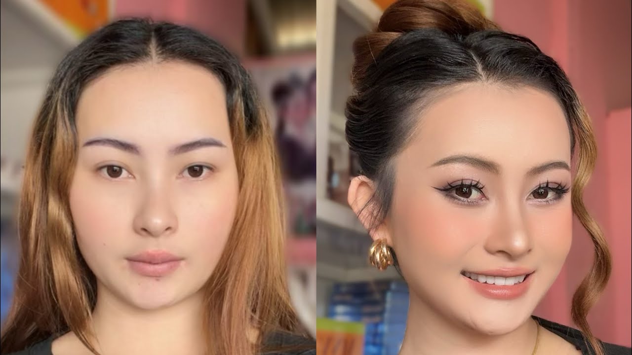 Nkaujkiab Thoj tha makeup zoonkauj 👄💄