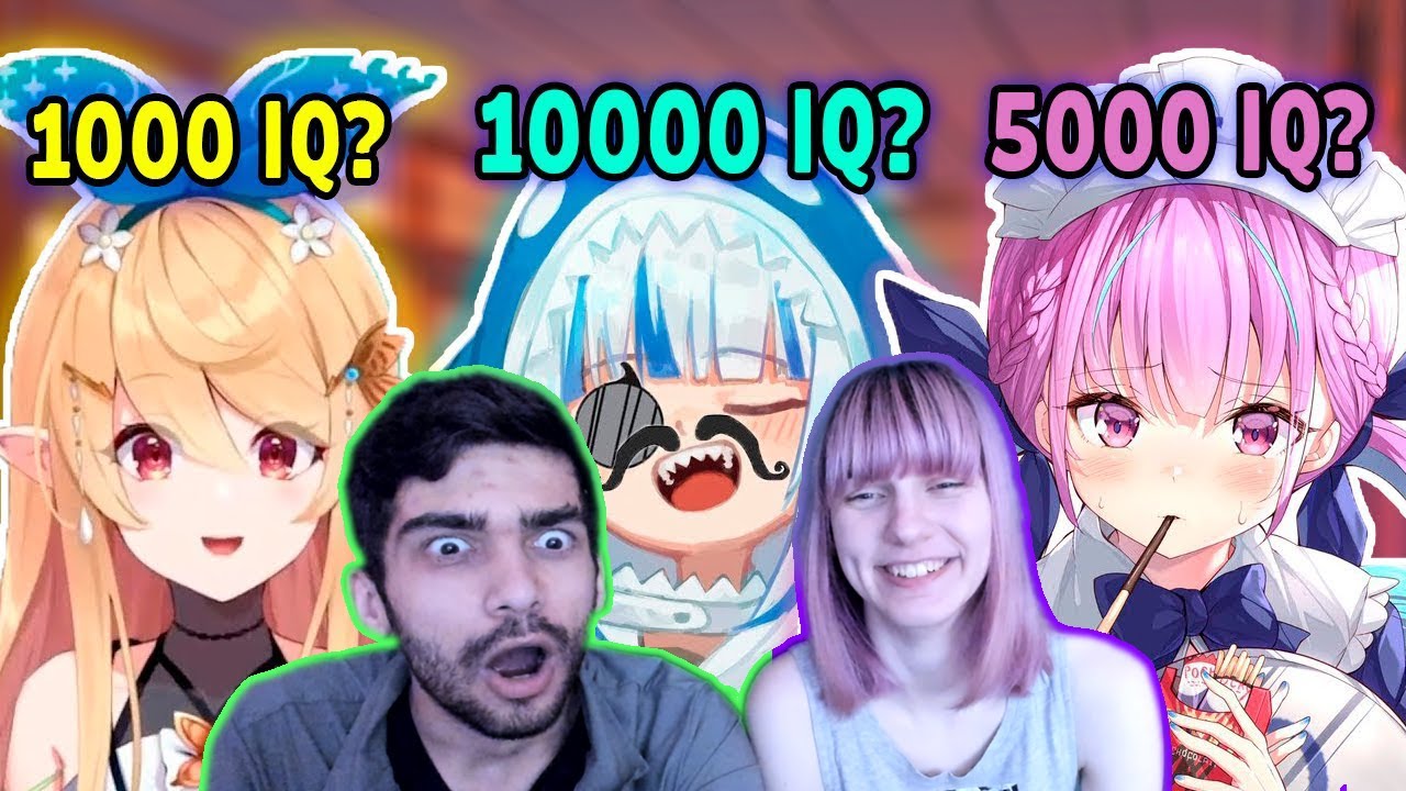 Витуберы и 1000 IQ моменты #2 | VTubers 1000 IQ Moments - Реакция / Грин и Несси