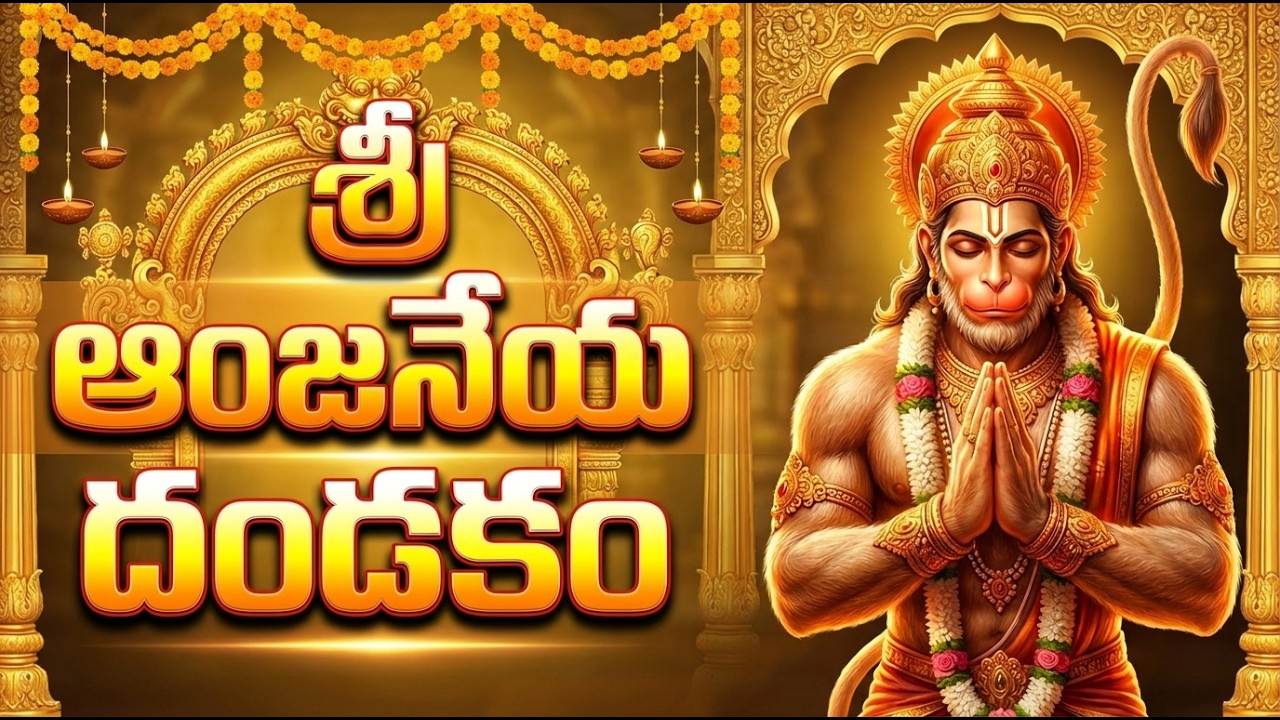 Sri Anjaneya Dandakam In Telugu | శ్రీ ఆంజనేయ దండకం | Sri Hanuman Dandakam | Hanuman Song