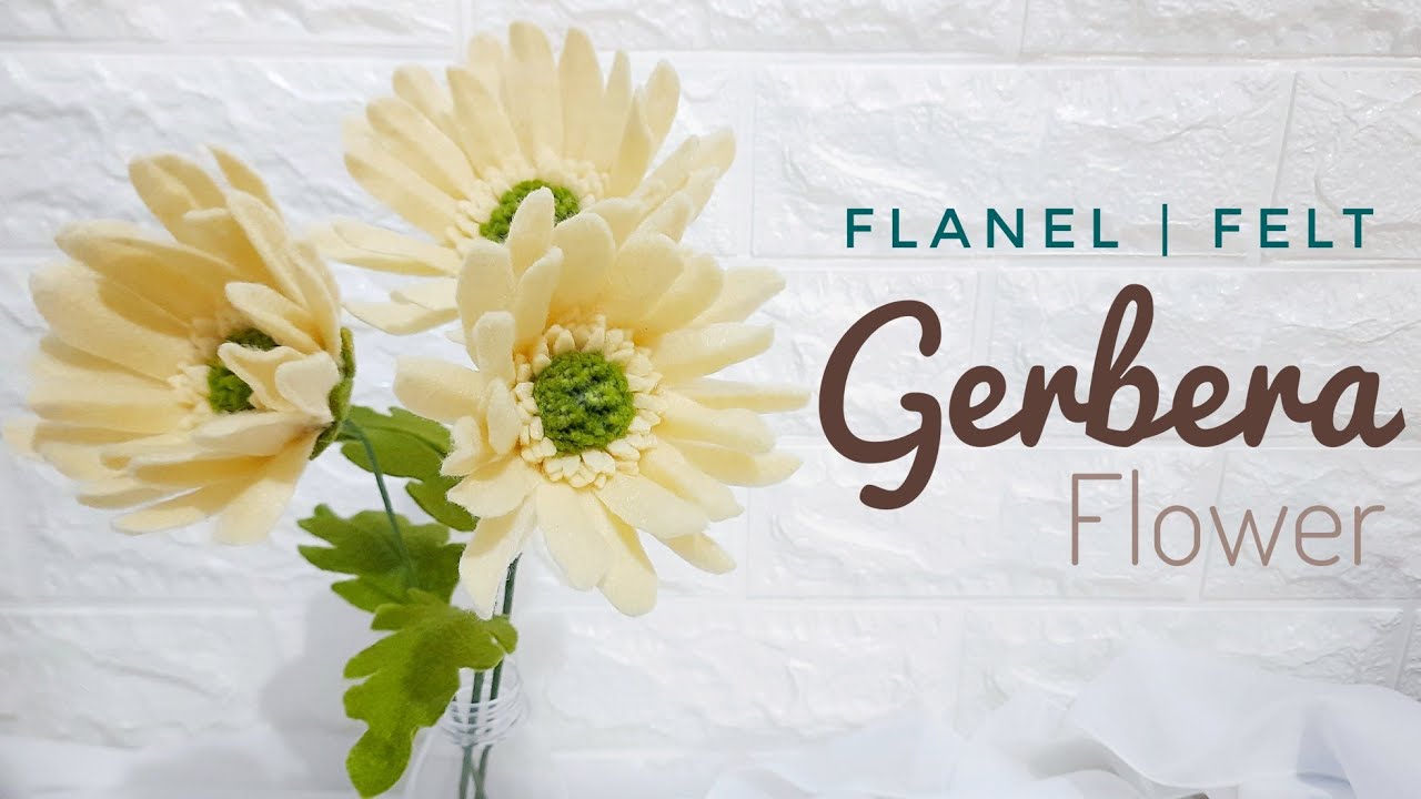 Gerbera Felt Flower | Felt Gerbera Daisy || Bunga Gerbera dari Flanel