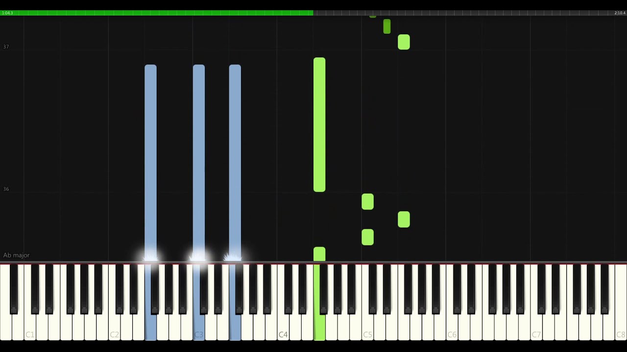 Ludovico Einaudi - Elegy For The Arctic [Piano Tutorial] (Synthesia)